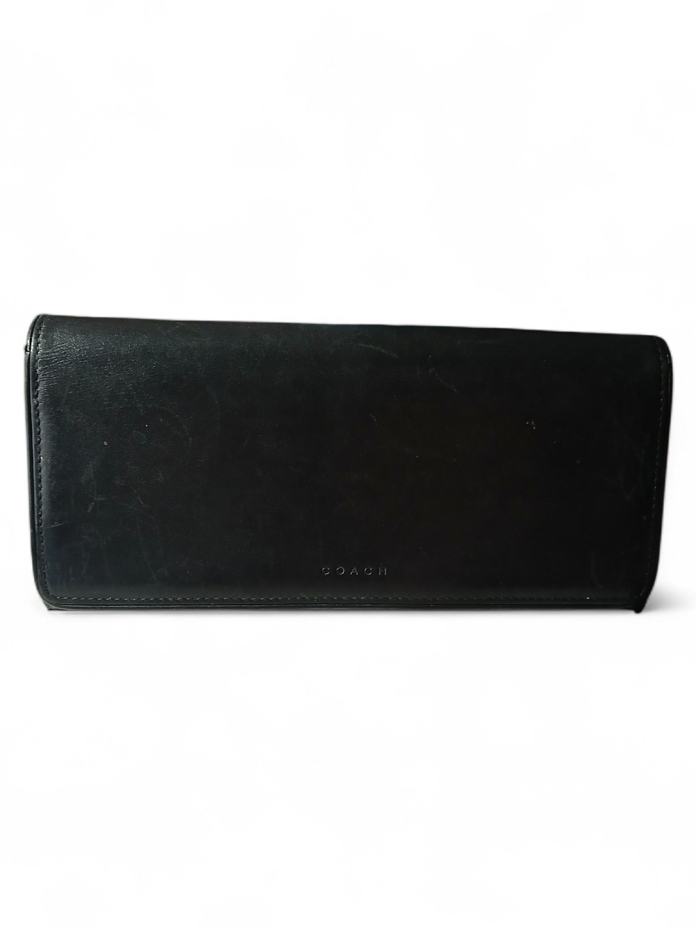 Coach Black Leather Continental Wallet